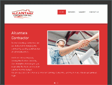 Tablet Screenshot of alcantaracontractor.com